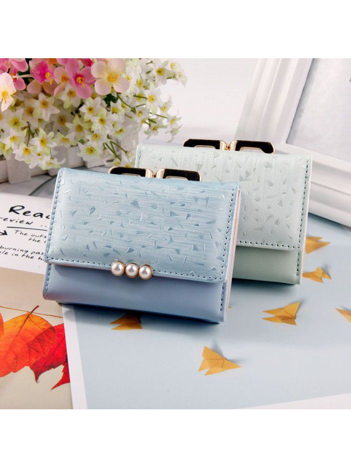 New women's wallet short walletwomen Korean candy color wallet 30% off, smaller than a bag