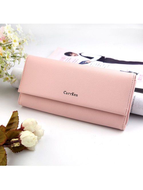 New women's wallet fashion long three fold hand ba...