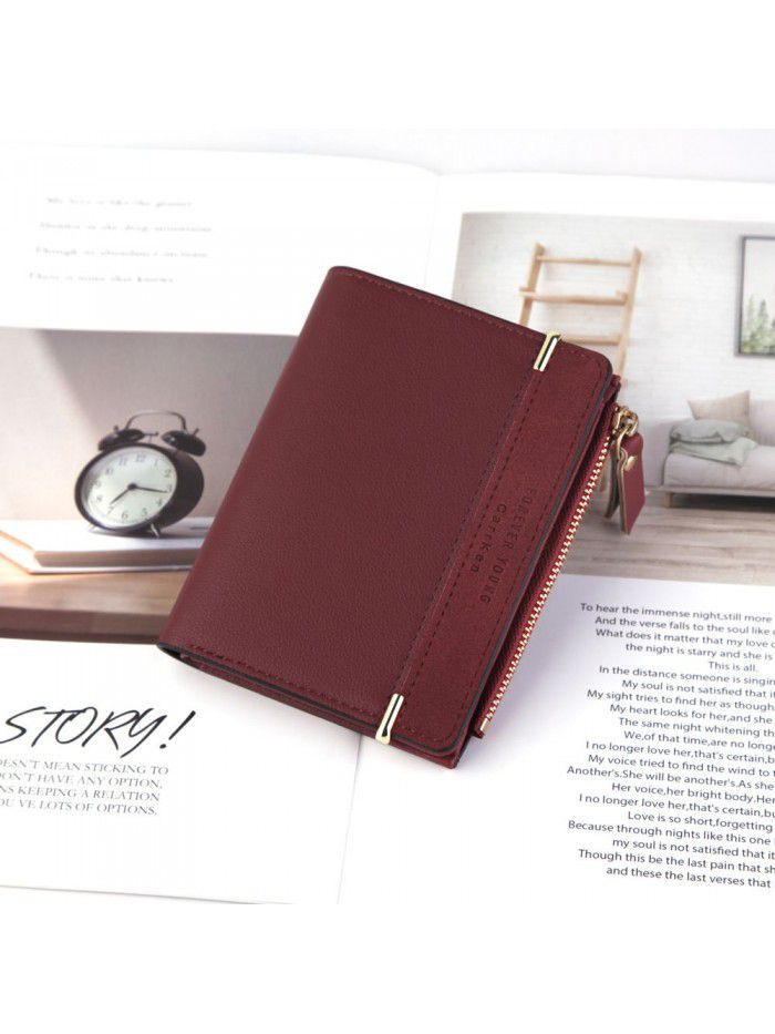 New women's wallet Korean fashion walletwomen vertical zipper bag versatile leather zero wallet wholesale