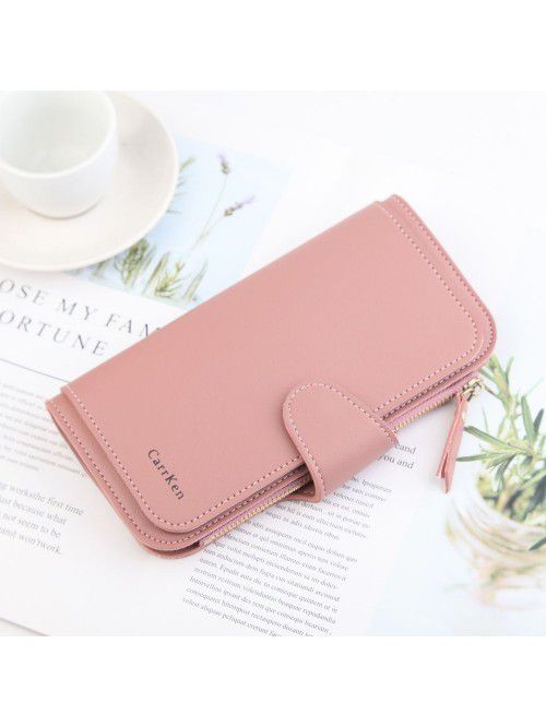 Women's wallet long fashion zipper card bag multi ...