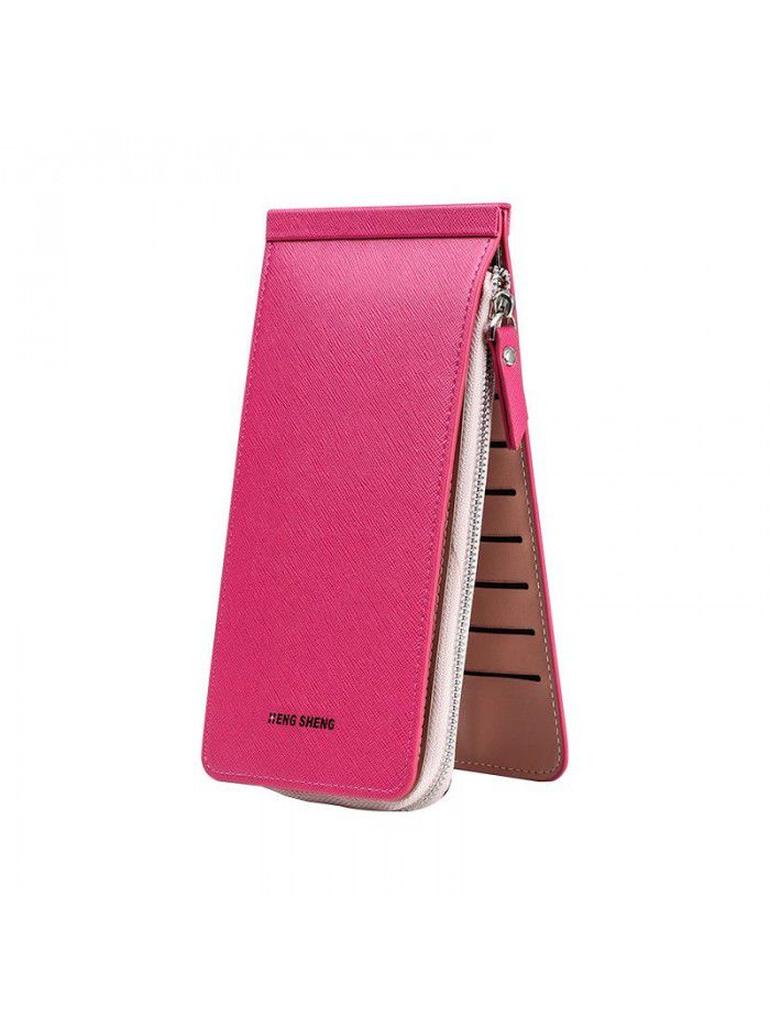 Hengsheng wallet, card and bag integrated men's and women's wholesale Korean thin wallet, multi card fashion bag