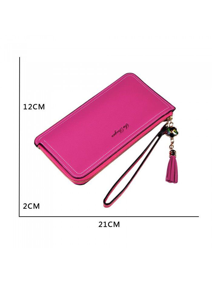 Women's wallet fashion Long Wallet Zipper walletwomen zero wallet Korean handbag wholesale