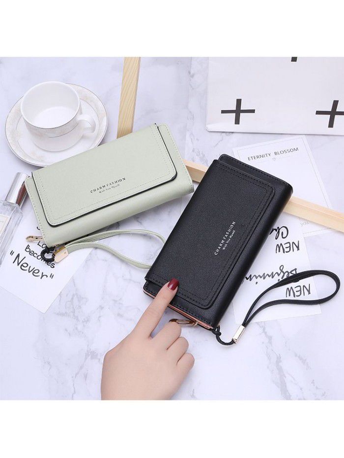  new simple Korean fashion women's zipper 30% off wallet card bag mobile phone bag women's handbag wholesale