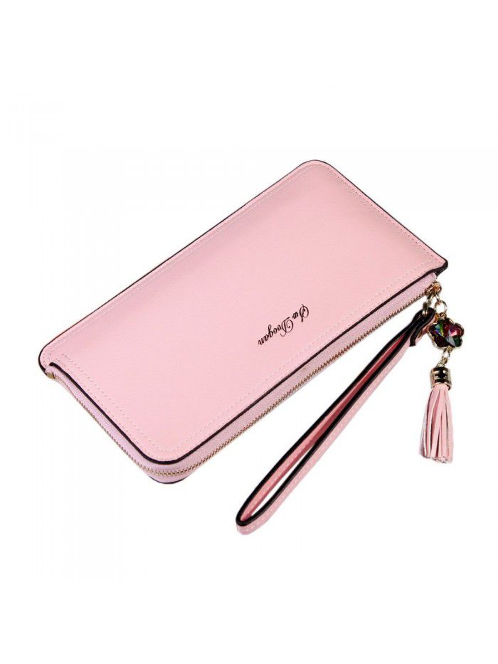 Women's wallet fashion Long Wallet Zipper walletwomen zero wallet Korean handbag wholesale