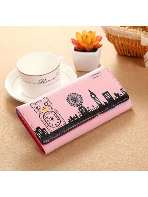  new women's wallet Korean version long cute carto...