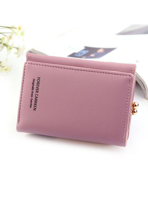 New women's wallet short fashion vertical plain th...