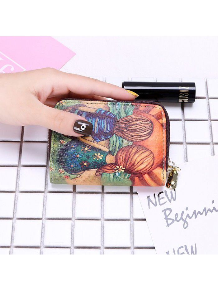  new organ card bag women's fashion multi card business card bag zipper zero wallet card cover