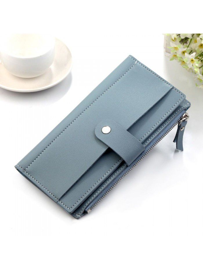 Hengsheng new women's wallet long mobile phone bag Korean wallet fashion multi function button hand bag