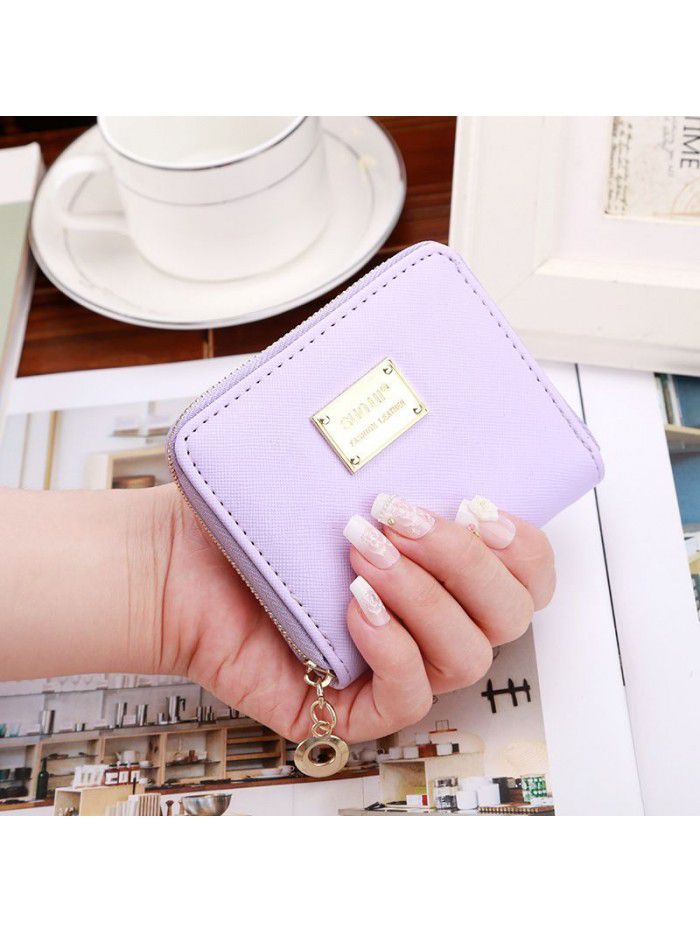  hardware zero wallet short women's foreign trade zipper hand bag purse women's card bag customized OEM OEM OEM OEM OEM