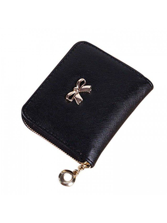  popular women's purse zero purse bow handbag women's zipper card bag customized wholesale lovely Wallet