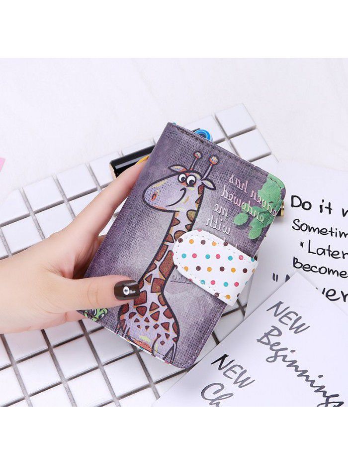  new women's Korean version lovely wave point Wallet Zipper women's cartoon lovely wallet wallet