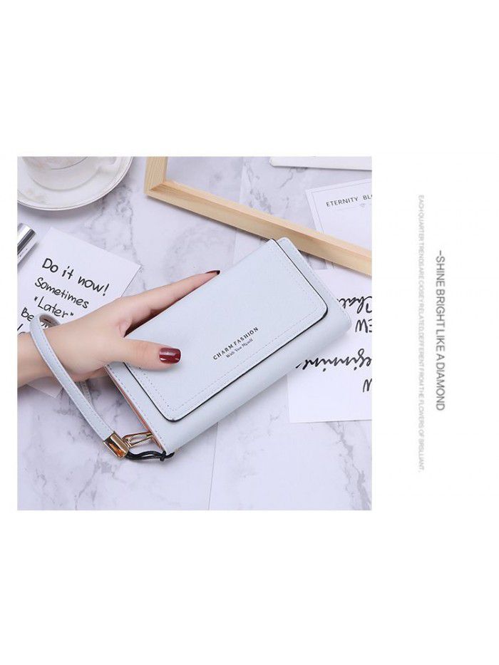  new simple Korean fashion women's zipper 30% off wallet card bag mobile phone bag women's handbag wholesale