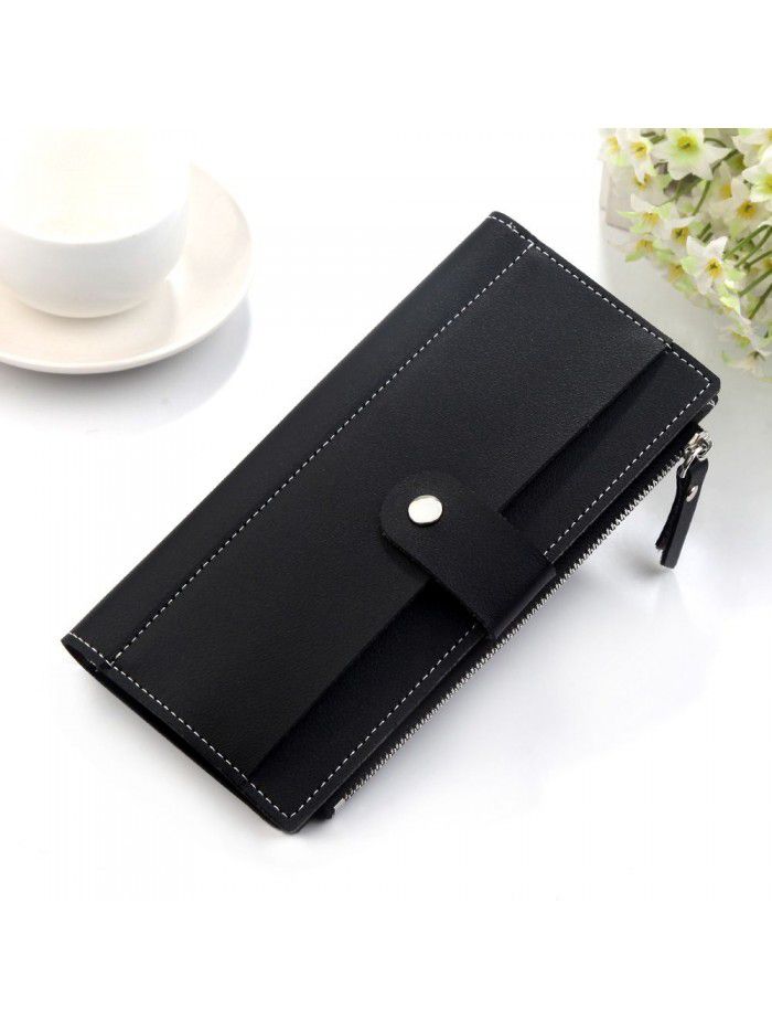 Hengsheng new women's wallet long mobile phone bag Korean wallet fashion multi function button hand bag