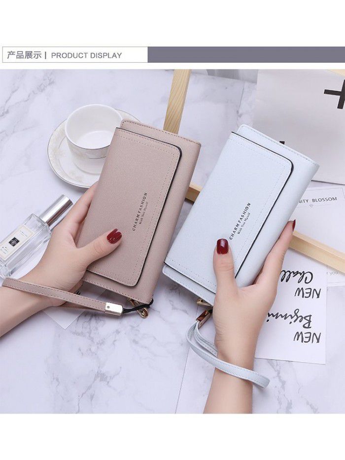  new simple Korean fashion women's zipper 30% off wallet card bag mobile phone bag women's handbag wholesale