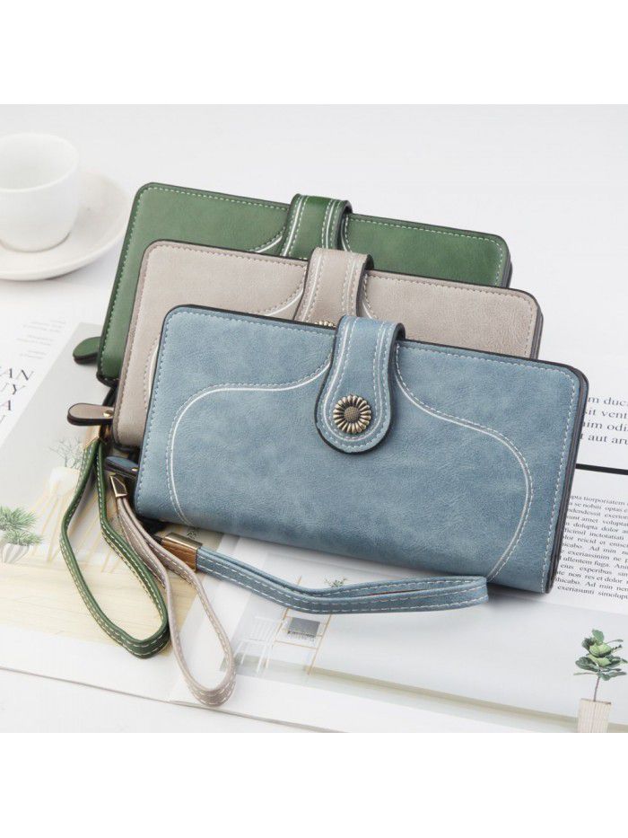 New women's wallet fashion Korean clasp handbag retro wallet fashion zipper bag manufacturer wholesale