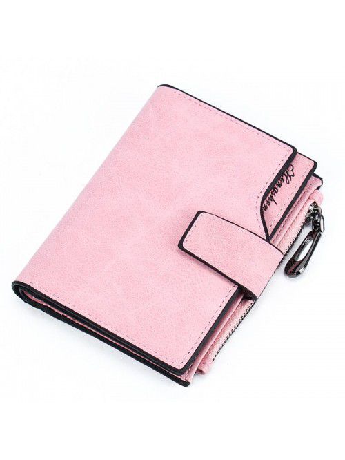 Ms. Hengsheng short wallet candy color button wall...