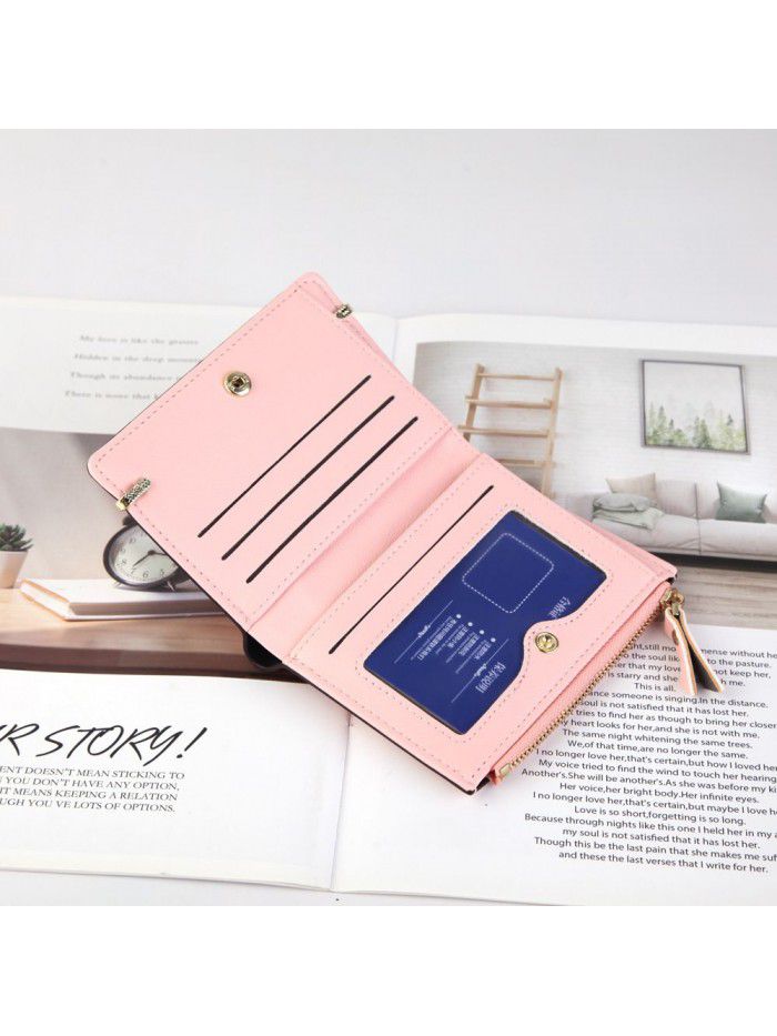 New women's wallet Korean fashion walletwomen vertical zipper bag versatile leather zero wallet wholesale