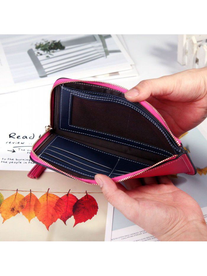 Women's wallet fashion Long Wallet Zipper walletwomen zero wallet Korean handbag wholesale