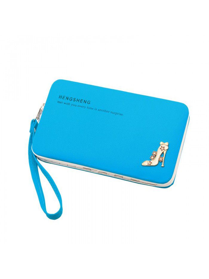 Hengsheng Korean Fashion Wallet women's long multi-functional fashion hand-held lunch box bag zero wallet