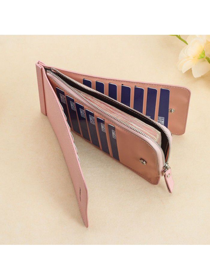 Hengsheng wallet, card and bag integrated men's and women's wholesale Korean thin wallet, multi card fashion bag