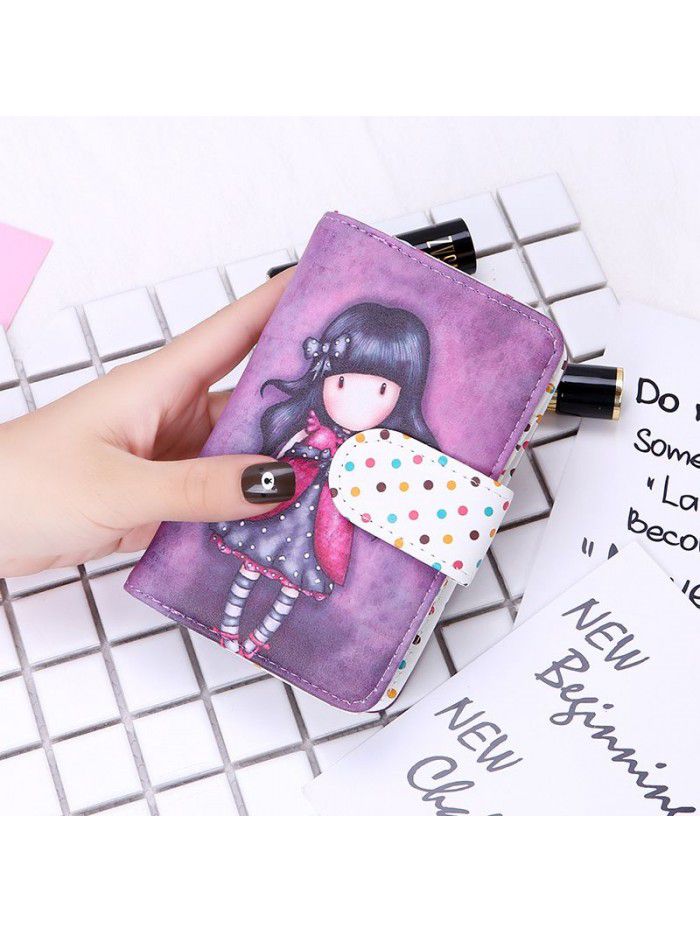  new women's Korean version lovely wave point Wallet Zipper women's cartoon lovely wallet wallet