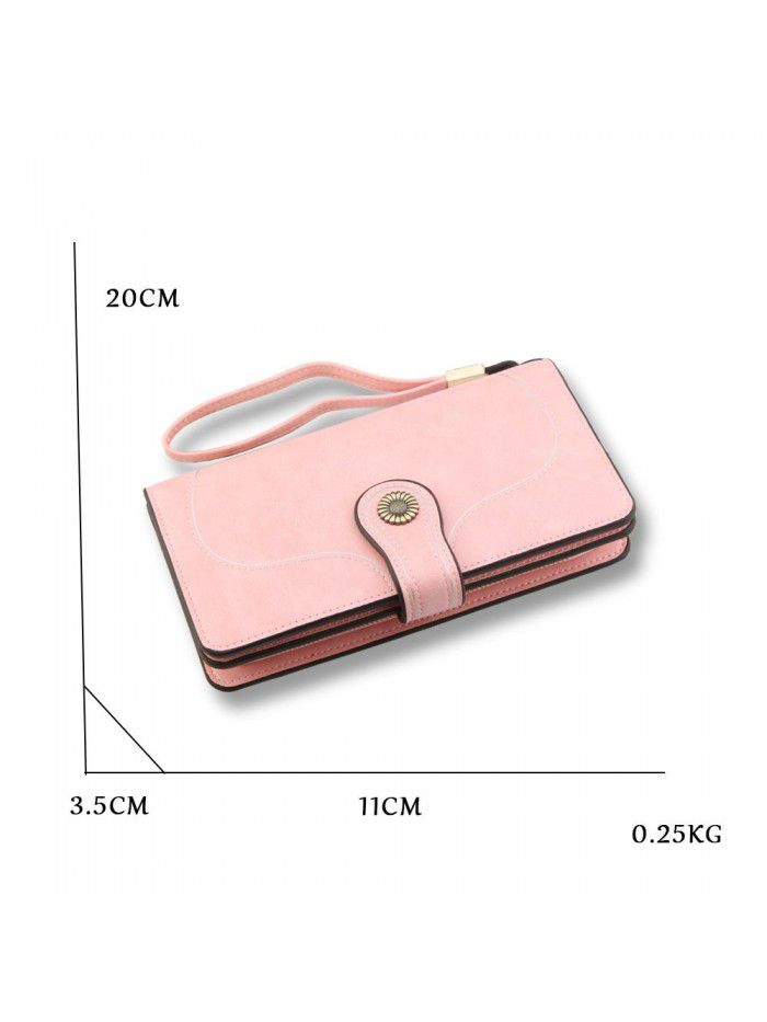 New women's wallet fashion Korean clasp handbag retro wallet fashion zipper bag manufacturer wholesale