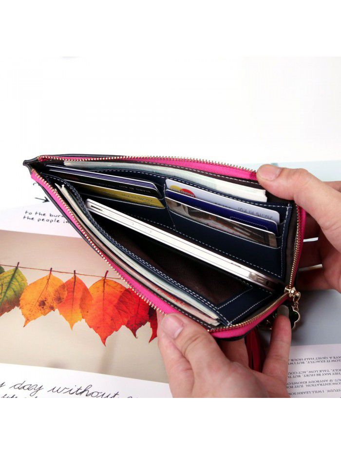 Women's wallet fashion Long Wallet Zipper walletwomen zero wallet Korean handbag wholesale