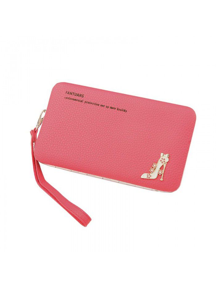 Hengsheng Korean Fashion Wallet women's long multi-functional fashion hand-held lunch box bag zero wallet