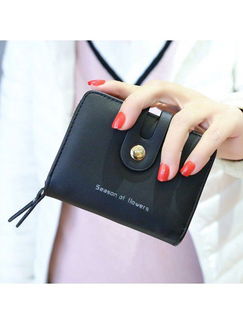 popular Korean female student folding zero wallet ...