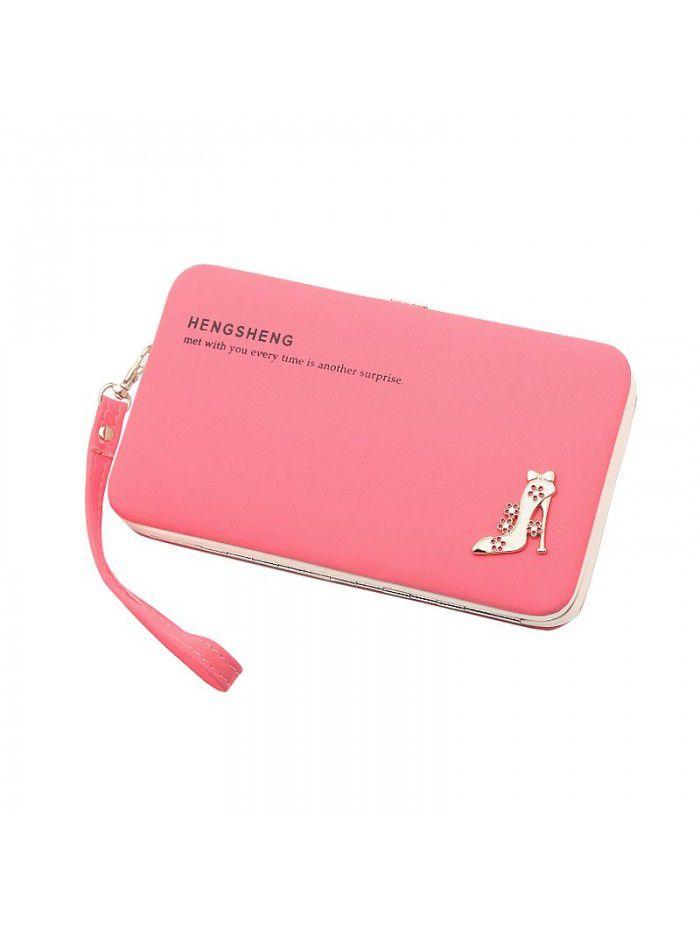 Hengsheng Korean Fashion Wallet women's long multi-functional fashion hand-held lunch box bag zero wallet