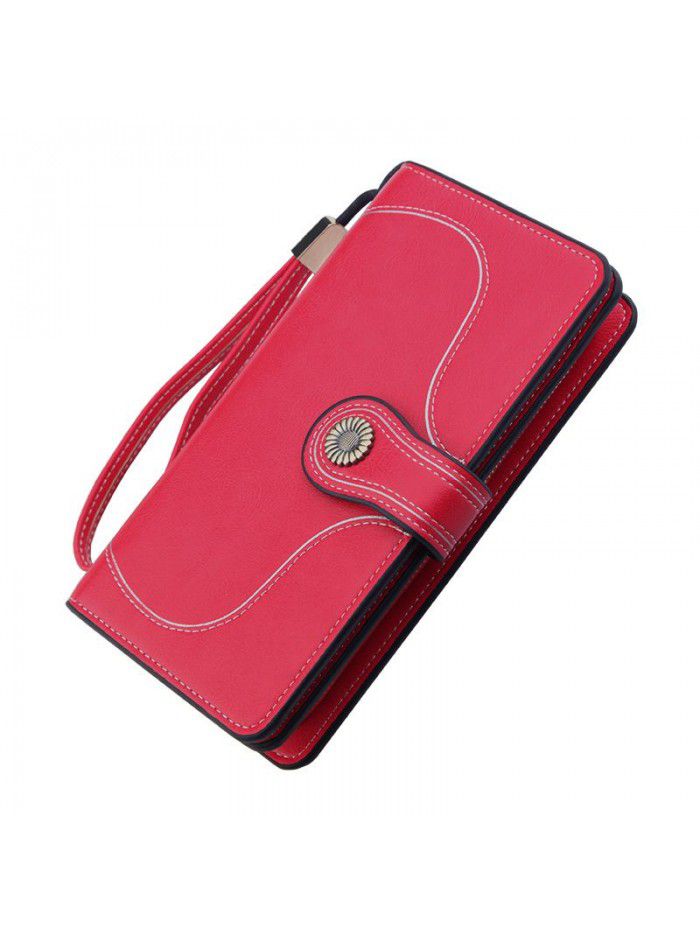 New women's wallet fashion Korean clasp handbag retro wallet fashion zipper bag manufacturer wholesale