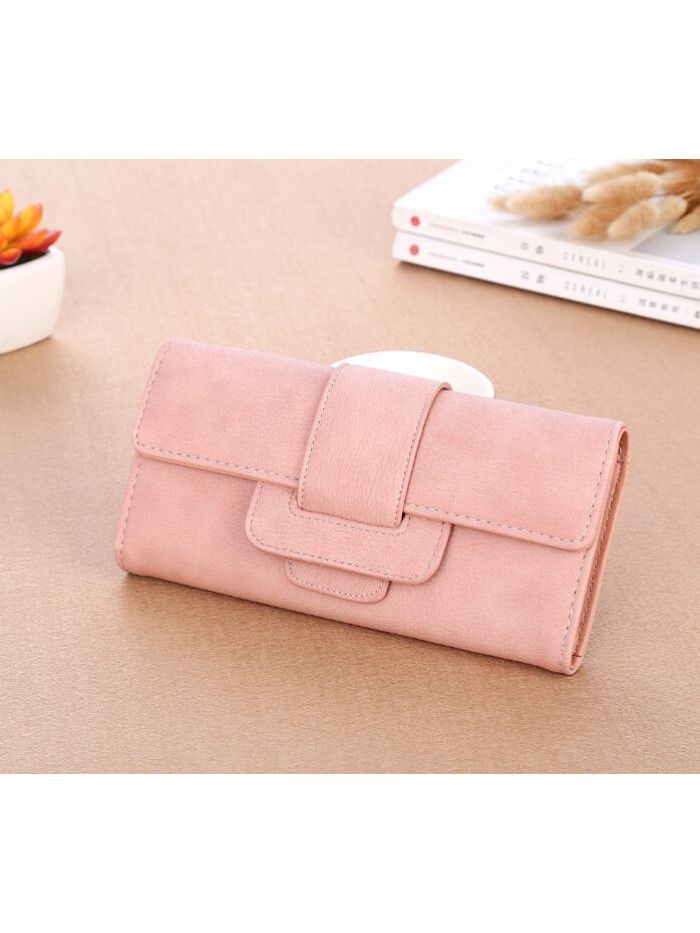 New lady's purse Korean version retro litchi pattern lady's long purse factory direct sale