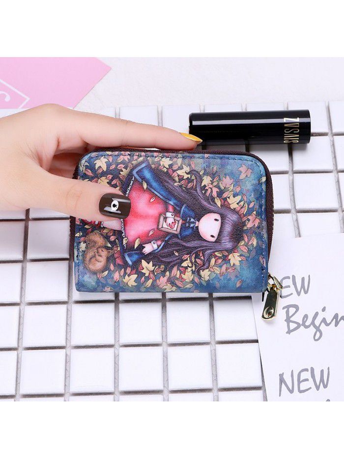  new organ card bag women's fashion multi card business card bag zipper zero wallet card cover