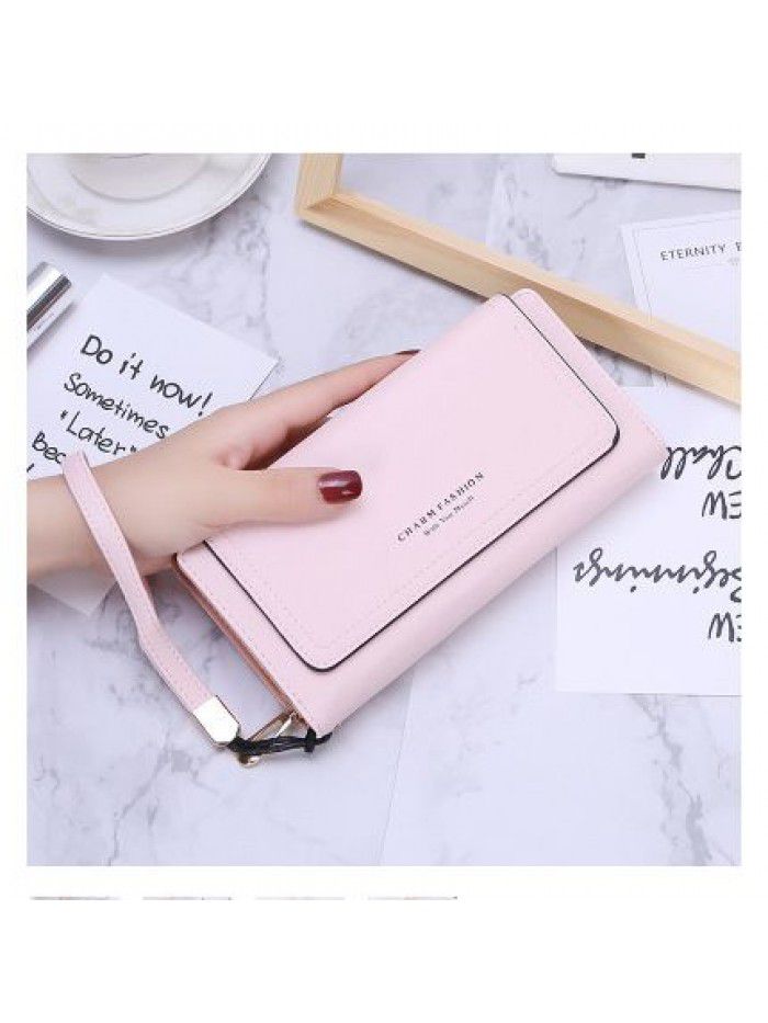  new simple Korean fashion women's zipper 30% off wallet card bag mobile phone bag women's handbag wholesale