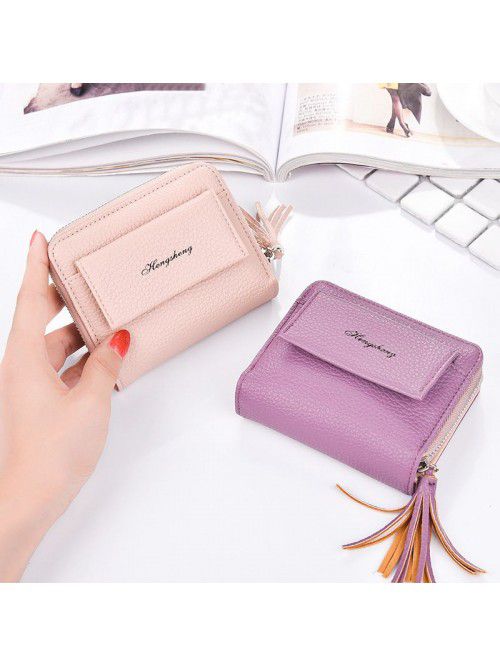 New women's wallet short fashion zipper foreskin c...