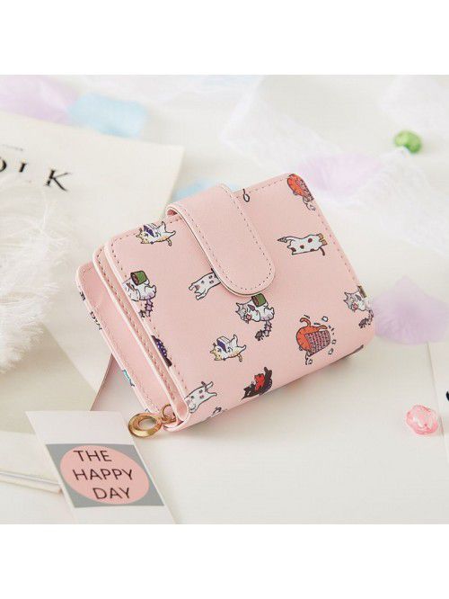  new wallet female student Korean cute cartoon fas...