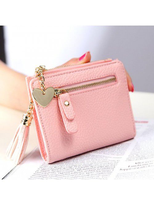  new women's wallet Korean version small fresh tas...