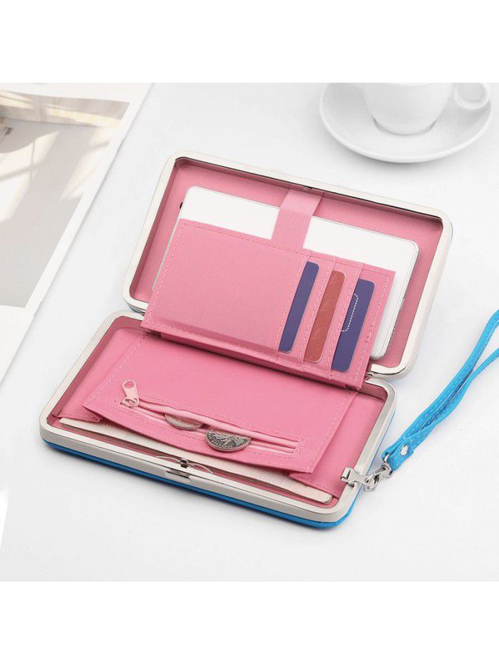 Hengsheng Korean Fashion Wallet women's long multi-functional fashion hand-held lunch box bag zero wallet