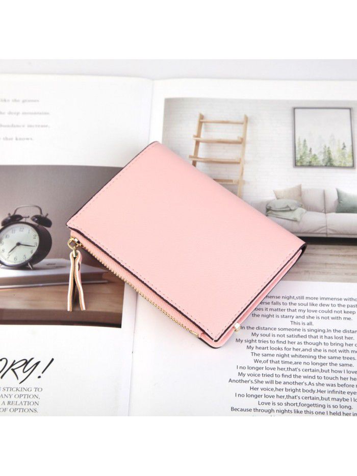 New women's wallet Korean fashion walletwomen vertical zipper bag versatile leather zero wallet wholesale