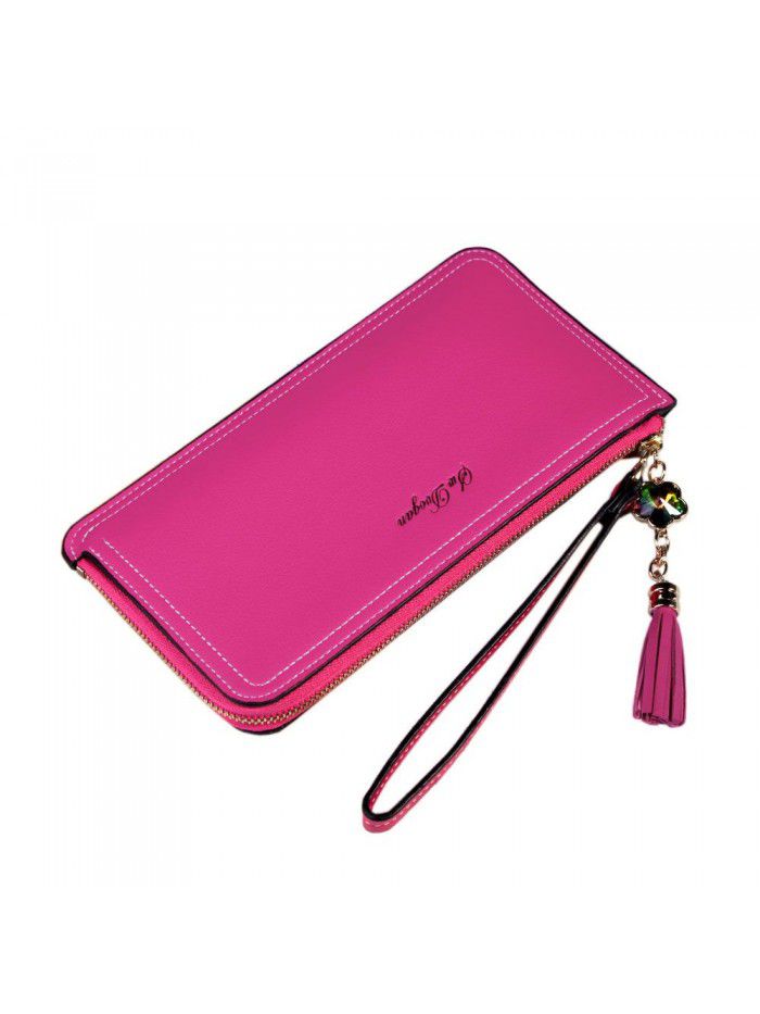 Women's wallet fashion Long Wallet Zipper walletwomen zero wallet Korean handbag wholesale