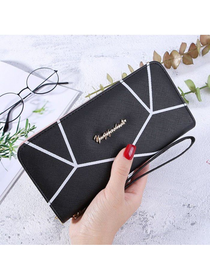  new popular women's wallet long fashion multi-function zipper wallet women's hand bag with Korean pattern