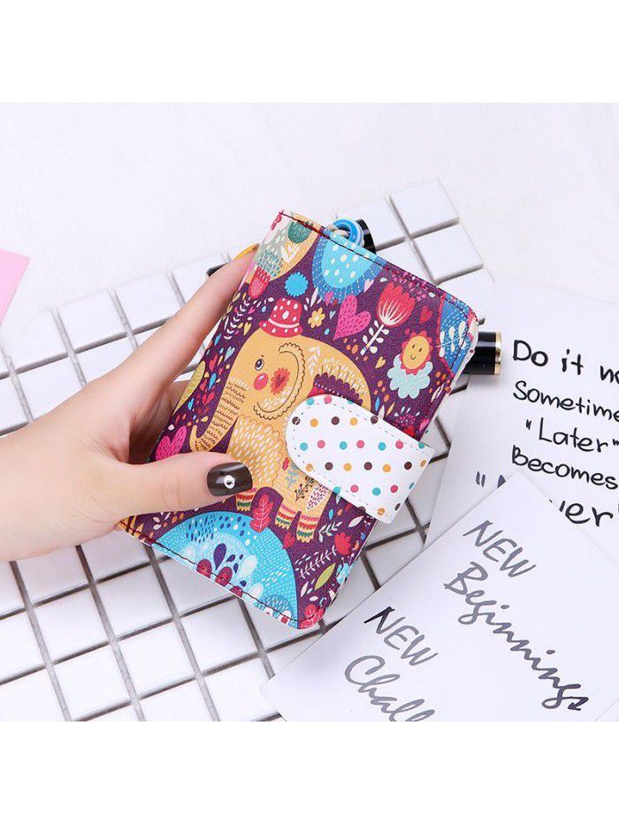  new women's Korean version lovely wave point Wallet Zipper women's cartoon lovely wallet wallet