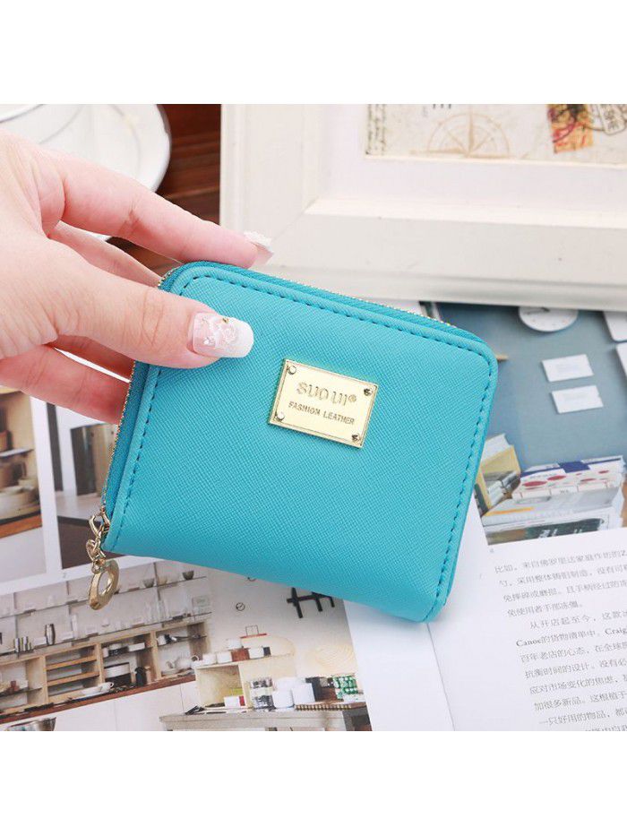  hardware zero wallet short women's foreign trade zipper hand bag purse women's card bag customized OEM OEM OEM OEM OEM