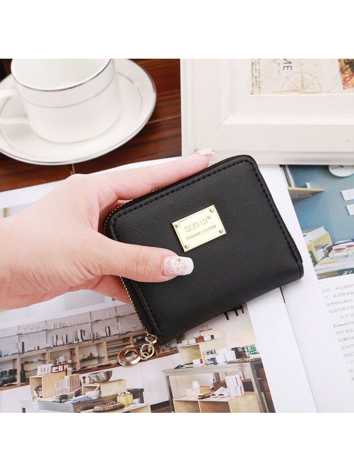  hardware zero wallet short women's foreign trade zipper hand bag purse women's card bag customized OEM OEM OEM OEM OEM