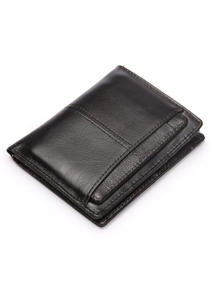 New foreign trade men's wallet men's leather short vertical head leather leisure soft wallet manufacturers wholesale