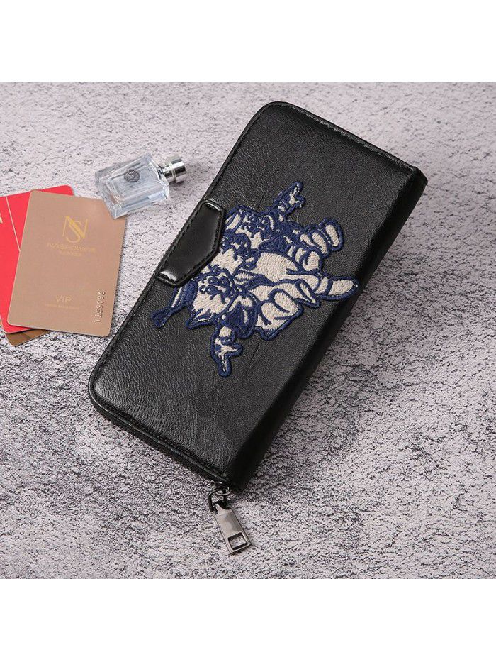 Q2020 new Korean wallet pig design fashion men's Bag New Korean wallet Long Wallet multi card