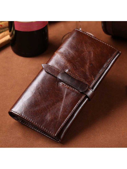 Wholesale oil wax men's Leather Wallet leisure ret...