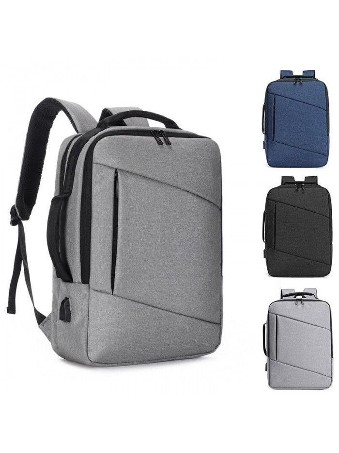 Manufacturer wholesale fashion commuting backpack men Oxford cloth large capacity computer backpack leisure student schoolbag customization