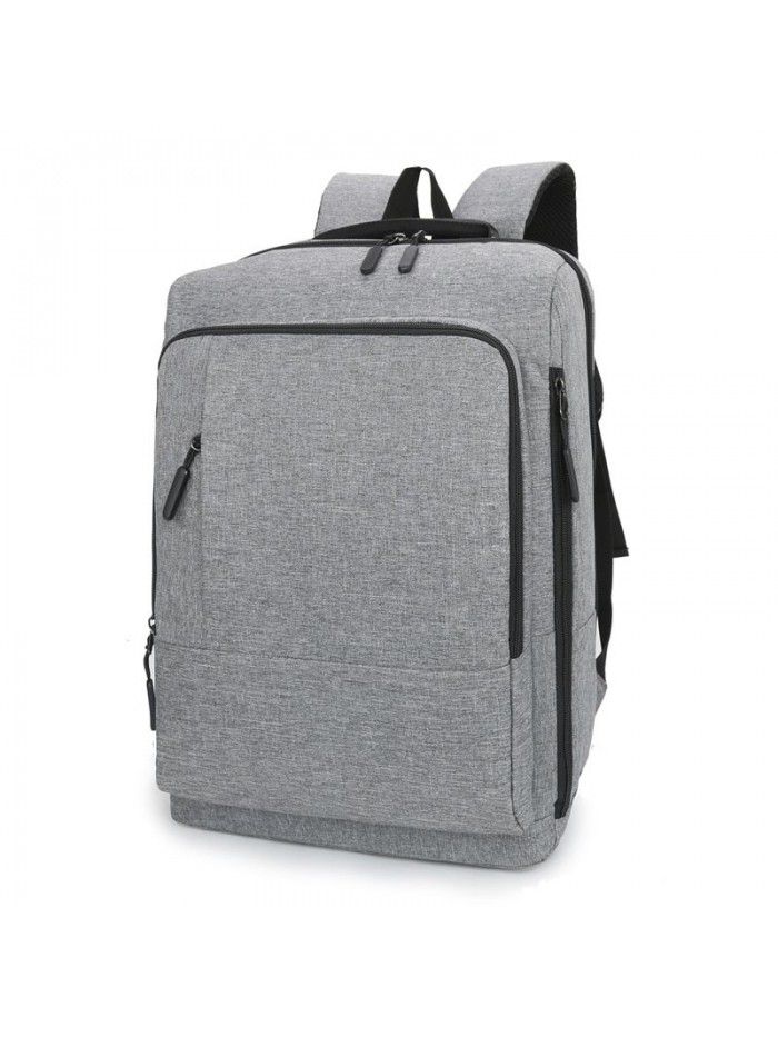 New men's large capacity multifunctional backpack leisure business backpack USB customizable logo splash proof