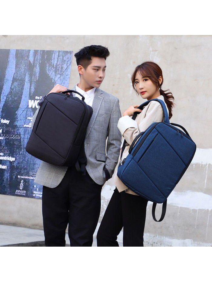 Manufacturer wholesale fashion commuting backpack men Oxford cloth large capacity computer backpack leisure student schoolbag customization